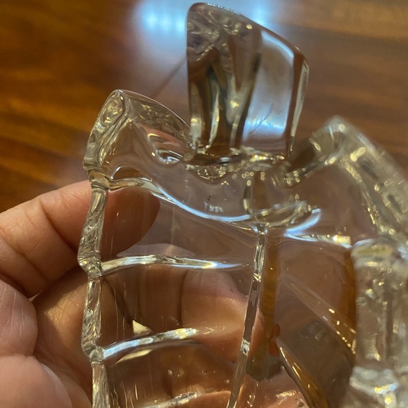 Crystal Clear Lead Fall vibes Leaf-Shaped Dish 4” - Picture 8 of 8